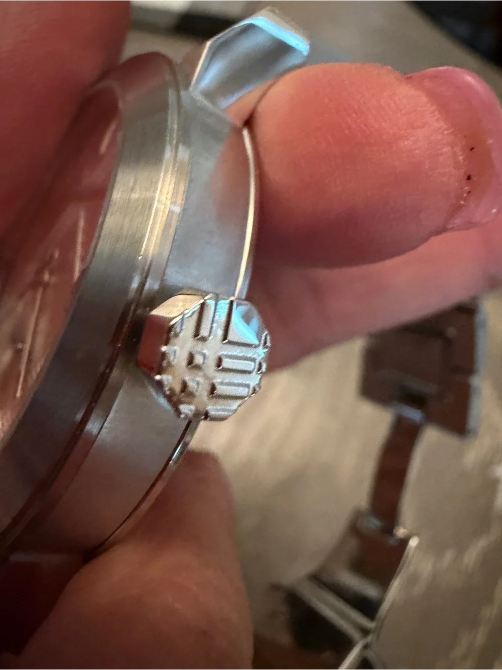 Burberry Silver-Tone Stainless Steel Watch with Champagne Dial
